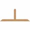 Ekena Millwork Portland Timber Gable Bracket, Western Red Cedar, 84"W x 35"H x 5 1/2"D x 5 1/2"F, 10/12 Pitch GBW084X35X0606POR00SWR - alternate 1